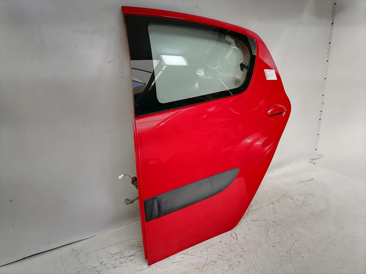 Toyota Aygo original T&uuml;r hinten links 3P0 Super Red Rohbau Bj.2008